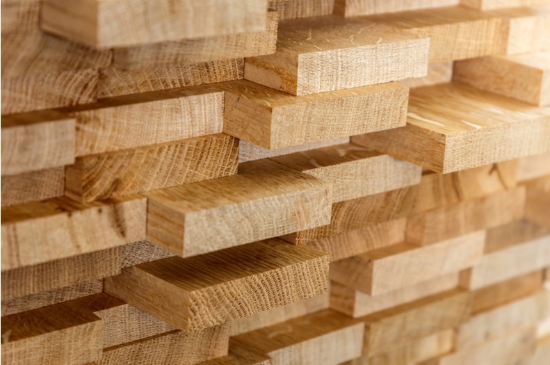 Hardwood timber